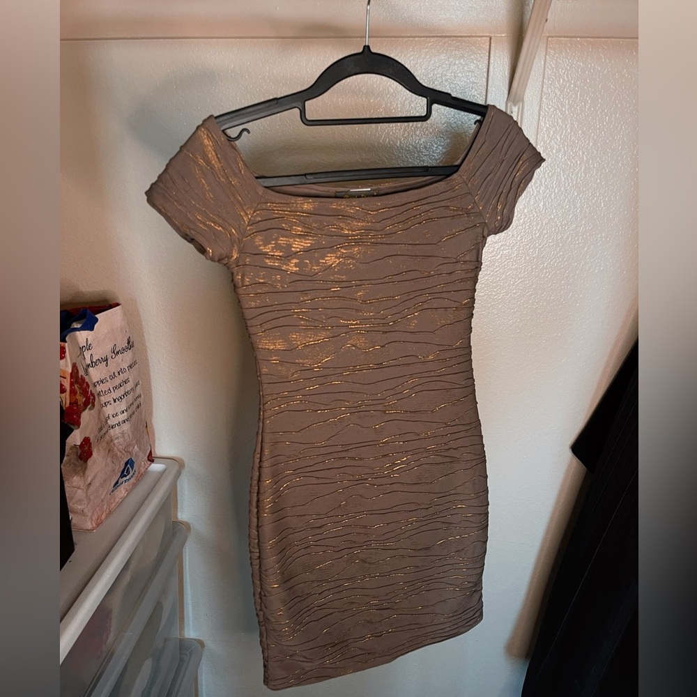 Brat Star Off-Shoulder Mini Dress